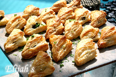 Elijah's Catering San Diego, Spanikopita at Moores Cancer Center.